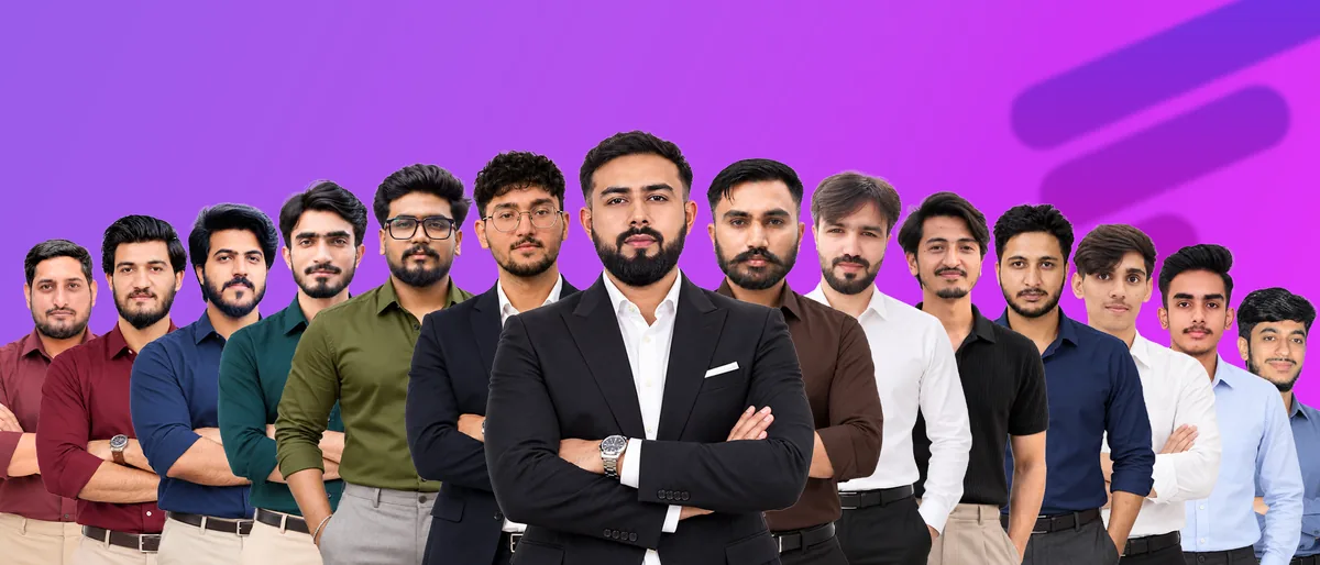 The FulFill It team standing together, with CEO Mian Saad Munaf in the centre