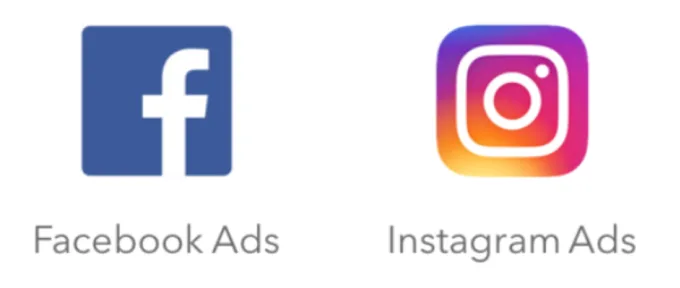 fb and instagram ads icons 
