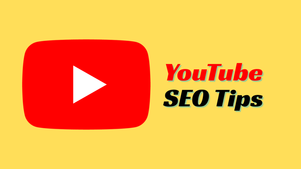 youtube seo tips written besides youtube logo