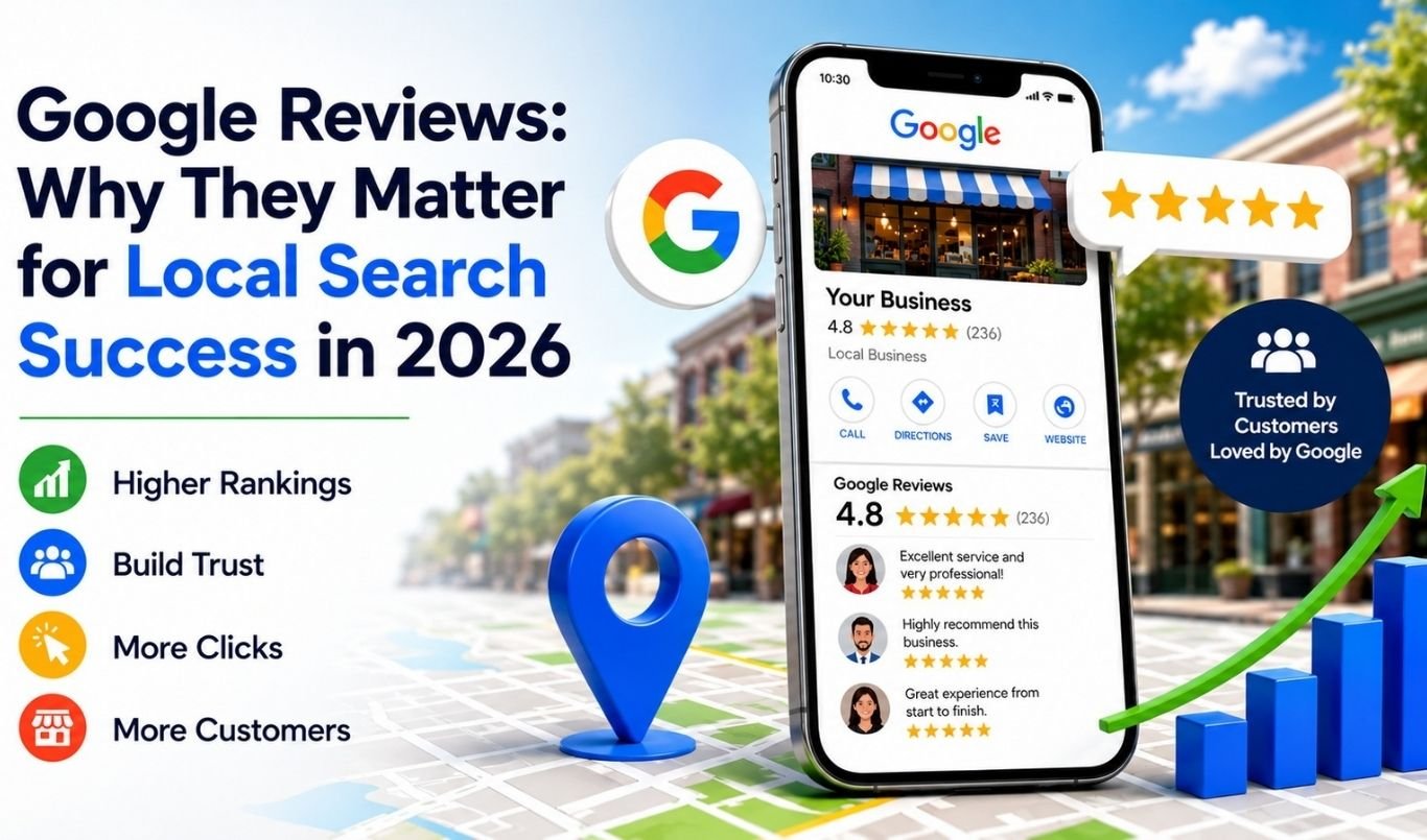 Google reviews helping businesses improve local search rankings and customer trust